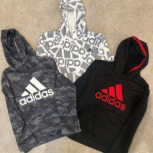 Set of 3 Youth Medium Adidas Sweatshirts